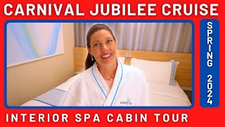 Carnival Jubilee Interior Spa Cabin Tour  Stateroom 5233 [upl. by Bena]