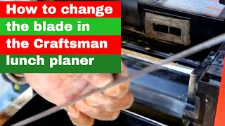 How to change the blades in the Craftsman lunch box planer [upl. by Assele]