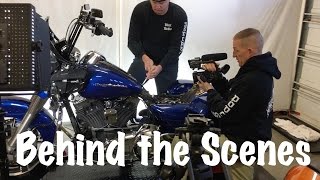 Behind the Scenes Filming Harley Davidson Boom Audio Stage 2 InstallVLOG19 [upl. by Marline469]