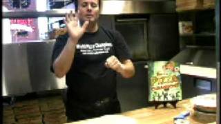 Tossing pizza dough  instructions by Tony Gemignani [upl. by Alaehcim7]