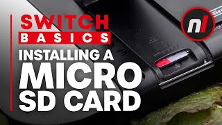 How to Install a Micro SD Card in Your Nintendo Switch  Switch Basics [upl. by Yahiya]