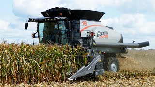 Gleaner S98 combine harvesting Corn in Illinois [upl. by Shivers]