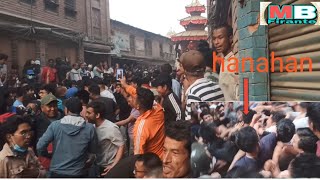 Bisket jatra bhaktapur 2080 babal fighting [upl. by Enoyrt651]