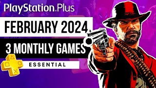 PlayStation Plus Essential February 2024 Monthly Games  PS Plus February 2024 [upl. by Zebulon]