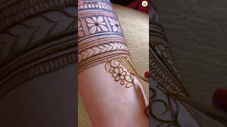 Bridal Cutwork Mehndi Design Tutorial  Easy Henna Art shorts mehndidesign BridalMehndi HennaArt [upl. by Arlo452]