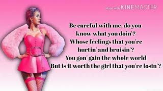 Cardi B  Be Careful Lyrics [upl. by Ettennyl]