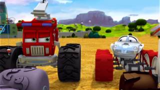 Bigfoot Presents Meteor and the Mighty Monster Trucks  Episode 01  quotRace Relationsquot [upl. by Nehtanhoj]