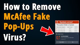 How to Stop McAfee Popups  Step to Step Tutorial [upl. by Trbor]