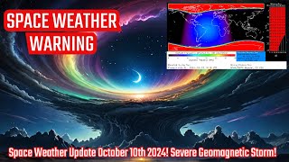 Space Weather Update October 10th 2024 Severe Geomagnetic Storm [upl. by Nodnerb]