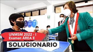 ✨ SOLUCIONARIO ✍ San Marcos 2022 I 📢Área E [upl. by Natan]