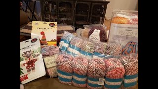 Unboxing video Part 5  Yarn haul Herrschners Black Friday weekend Sales [upl. by Peatroy]