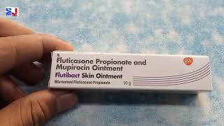 Flutibact Skin Ointment  Fluticasone Propionate amp Mupirocin Ointment uses side effects Review Hindi [upl. by Anehsak268]