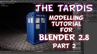 Tutorial  Modeling the Tardis in Blender 28 Part 2  Model included [upl. by Dickerson]