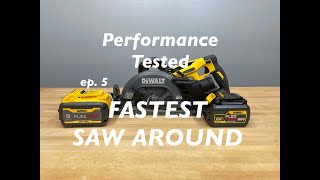 DeWALT FLEXVOLT 60V 714 IN Worm drive style rear handle circular saw review  Circ saw ep5 [upl. by Imik]