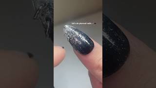 pierced double helix nails 🖤nails nailtutorial [upl. by Atinuaj]