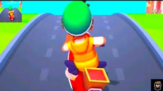 Paper Boy Race Running l Paper Boy Race Game Play Android iOS Game 2024 [upl. by Tobias]