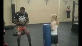 Alistair Overeem Leg Kick To A Young Girl [upl. by Hellman]