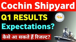 Cochin Shipyard Share Latest News 🔴 Cochin Shipyard Share Q1 results  Expectations [upl. by Atiekahs]