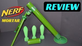 Review NERF MORTAR Foam Missile Launcher [upl. by Nancie]