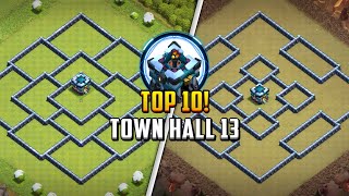 TOP 10 Town Hall 13 TH13 FarmingTrophy Base Layout  Copy Link 2024  Clash of Clans [upl. by Alilak133]