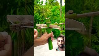 Bamboo ka teer bamboo bamboobamboo toys bamboogun bow toy diy satisfying [upl. by Fielding]