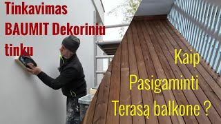 Fasado darbai Terasinės lentos balkone LIPTUMĖTE ant spintelių objekte  Apie MILWOUKEE pirkinius [upl. by Mathias254]