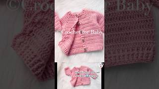 Linda chaquetita fácil para principiantes a crochet baby sweater crochetforbaby ganchillo shorts [upl. by Nemaj]