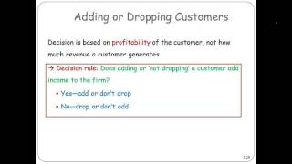 Adding or Dropping Customers [upl. by Elehcir]