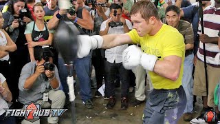 CANELO ALVAREZ COMPLETE BOXING WORKOUT TRAINING FOR MIGUEL COTTO [upl. by Sinnylg737]