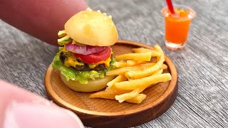 So Yummy Mini Hamburger amp Fried Potato  How to Make Miniature Food [upl. by Notsa716]