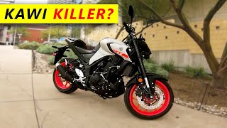 2020 Yamaha MT03 FIRST Ride and Review [upl. by Eneli885]