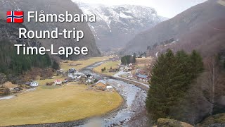 Flåmsbana Roundtrip TimeLapse 🇧🇻 Flåm  Aurland [upl. by Nacul]