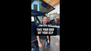 How To With Alex Remove Your Roof on Your Jeep  Courtesy Jeep [upl. by Okihcas436]