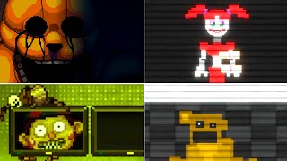 FNAF Into The Pit  All Secrets amp Easter Eggs Secret Springlock  Secret Endings [upl. by Allemat]