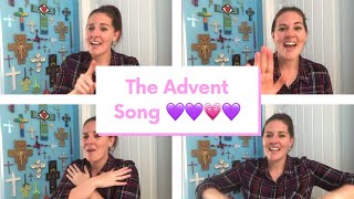 The Advent Song For Kids 💜💜💗💜 [upl. by Mahau]