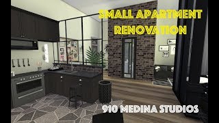 Sims 4 Speed Build  910 Medina Studios Small Apt Reno wCC [upl. by Eiramllij]