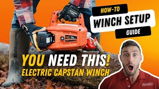 How to use a Capstan Winch 4 Easy Steps w SuperHandy Outdoor Tools [upl. by Orrocos636]