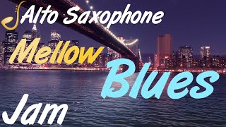 Mellow Blues Alto Saxophone Backing Track Jam in A Minor  Improvisation [upl. by Valonia]