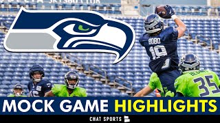 Seattle Seahawks Mock Game Highlights Ft Sam Howell Byron Murphy II amp Jake Bobo  Seahawks News [upl. by Eatnoid]