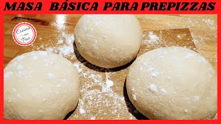 👉como hacer MASA DE PIZZA 🍕 Básica🍕 con poco Amasado y Súper esponjosa  PARTE 1 [upl. by Tebor]