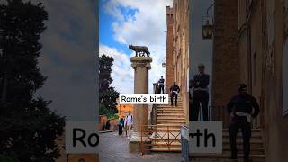 Did you know the legendary symbol of Rome🐺🤔 Description👇rome myths italia travel tour explore [upl. by Keemahs]