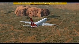 FSX Qantas Boeing B767300ER  Uluru  Ayers Rock YAYE Airport [upl. by Maltzman]