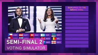 RESULTS SEMIFINAL 2  EUROVISION 2024 SIMULATION [upl. by Pelletier159]