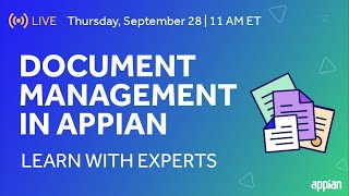 Document Management in Appian  Learn With Experts [upl. by Crifasi452]