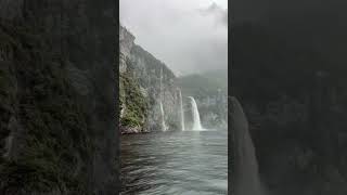 Milford sound travel newzealandnature nature newzealand mountains waterfall [upl. by Kari]