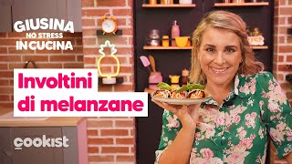 Involtini di melanzane e pasta la ricetta siciliana facile e veloce di Giusina con gli spaghetti [upl. by Bbor]