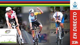 🚴🏼CONTRA RELOJ ELITE MASCULINA MUNDIAL DE CICLISMO ZÚRICH SUIZA🟢 REMCO  GANNA ROGLIC DEL TORO🚴🏼 [upl. by Doownil]