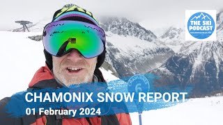 Chamonix BréventFlégère Snow Report  01 February 2024 [upl. by Hyacintha202]