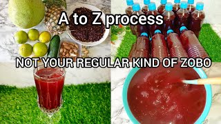 Sugar Free Zobo recipe  How To Make Fruit Zobo From scratch  Vlogmas day 11 [upl. by Emorej]