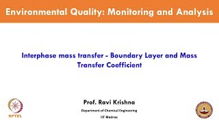 Interphase mass transfer  Boundary Layer and Mass Transfer Coefficient [upl. by Yesnik684]